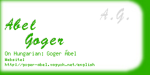 abel goger business card